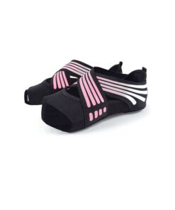 Women's Non Slip Yoga Shoes - Black/Pink