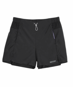 Women's Running Breathable 2-In-1 Shorts - Kiprun Run 500 Dry Black - L