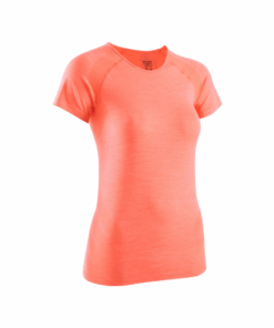 Women's running&trail running seamless t-shirt kiprun run 500 comfort slim - S