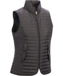 Women's Sleeveless Horse Riding Down Jacket 100 - Black - Black - UK 12