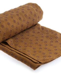 Wonder Towel Yoga Microfibre Bikram Pilates Towel Non Slip Fast Dry Royal Brown