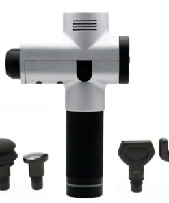 Woo 6 Head Massage Gun Percussion Massager/Muscle Massager with Carry Bag - Silver