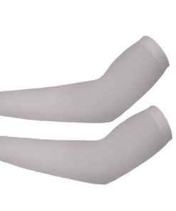 Woo Long Gloves Sun UV Protection Arm Sleeves - Grey