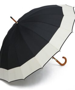 Wood Handle Umbrella - Black