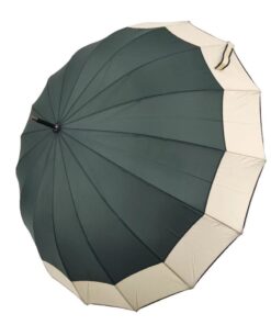 Wood Handle Umbrella - Green