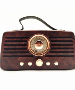 Wood Texture Vintage FM Radio Wireless Bluetooth Speaker