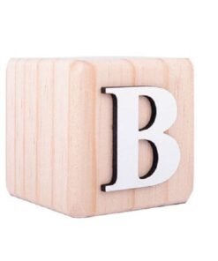 Wooden Alphabet Blocks - B