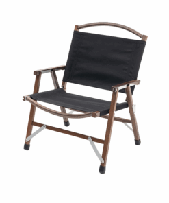 Wooden Folding Outdoor Kermit Camping Chair - Black
