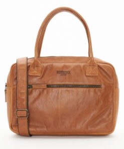Woodstock Leather Finley Laptop Bag - Pecan