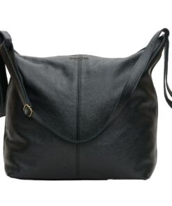 Woodstock Leather - Genuine Leather Noa Bag - Black