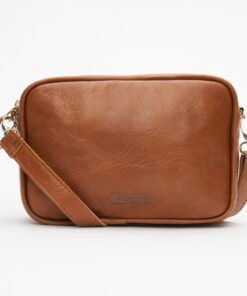 Woodstock Leather Imogen Camera Sling Bag - Pecan