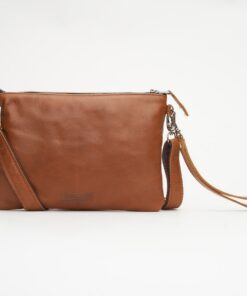 Woodstock Leather Terry Wrist Clutch - Pecan