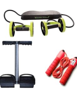 WorkOut Combo: Revoflex + Tummy Trimmer + Skipping Rope + Sports Pocket Set