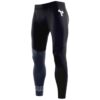 Workout Tight Legging Men's Fitness Quick-Dry Compression Pant Color Print - Grey, Black - XL