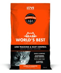 World's Best Cat Litter - Low Tracking & Dust Control 6.8kg