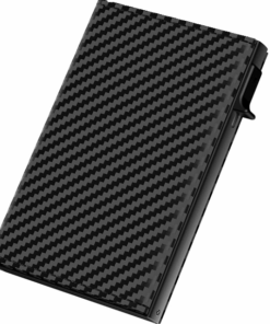 X-HOME 16 Card Pop Up Wallet RFID Protection Slim Carbon Leather Aluminium
