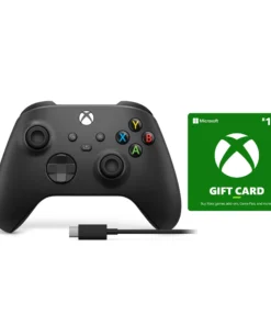 Xbox Carbon Black Controller + USB-C Cable + R150 Xbox Voucher