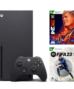 Xbox Series X with WWE 2K24 and FIFA 23