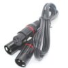 XLR Cannon Female to 2 x XLR Cannon Male 1m Cable