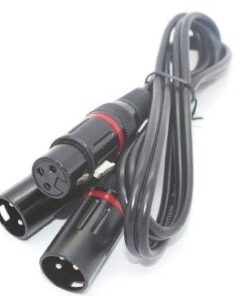 XLR Cannon Female to 2 x XLR Cannon Male 1m Cable