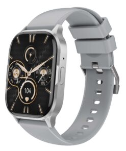 XO J10 AMOLED Display Waterproof Fitness Tracker Watch Silver Unisex