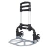 Yax Adjustable Folding Luggage Trolley - Black