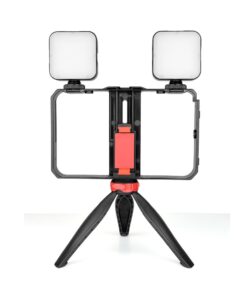 YELANGU Phone Vlogging Kit with Tripod Grip (Double Light)