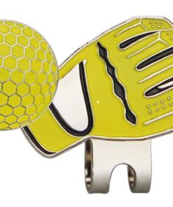 Yellow Glove Hat Clip