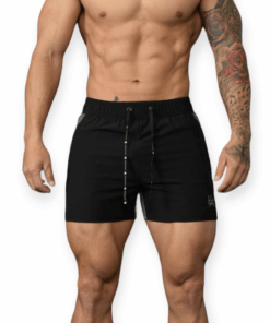 YLA Bodybuilding Lift Shorts - Black/Grey - 2 XL