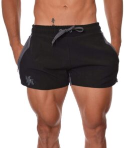 YLA Bodybuilding Lift Shorts Black/Grey - M