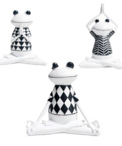Yoga Frog Model Resin 3 Set