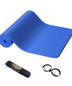 Yoga Pilates Mat Thick 10 MM High Density Easy Clean 183x80CM - Blue
