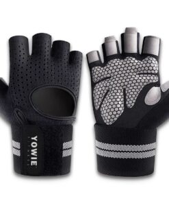 Yowie - Lifting Gloves / Gym Gloves - Breathable, Padded, Tough Wrist Strap - XL