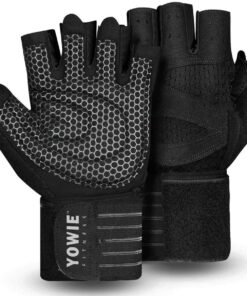 Yowie - Lifting Gloves / Gym Gloves - Heavy Duty Gel Padding, Wrist Support - S