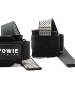 Yowie - Lifting Wrist Strap / Wrap with Gel Grip - Non-Slip Padding - Black