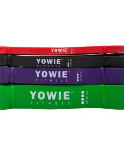 Yowie - Long Latex Resistance Bands / Pull-up Band Set - 4-Band Set - Multicolour