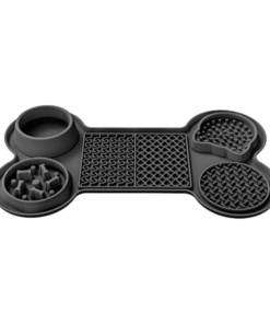 YS-Silicone Dog & CAT Feeding Mat - Black