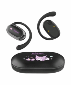 YX24 - Kuromi Themed Noise Cancelling Earbuds With Hi-Fi Sound - Black