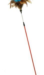 zaBouncer - 66cm long Feather Teaser with Crinkle Paper - Blue