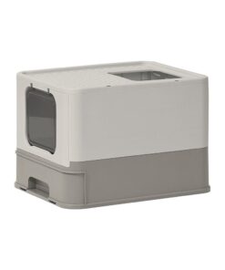 zaLoo Foldable Cat Litter Box - Grey