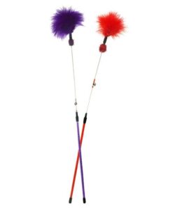 zaTeazer - Cat Teasers with Bell - 2's - Purple & Red