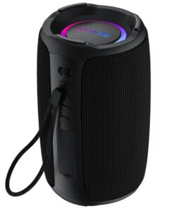 Zealot - S61 - IPX6 Waterproof Super Bass Speaker With LED Lighting - Black