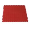 ZEE - PVC Interlocking Rubber Floor Tile - Gym Mats (4-Pack)-Various Colors - Red