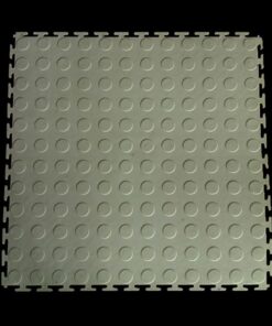 ZEE - PVC Interlocking Rubber Floor Tile - Gym Mats (4-Pack)-Various Colors - White