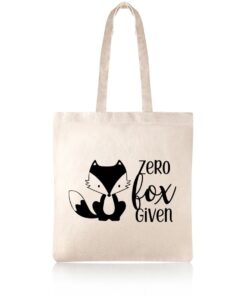 Zero Fox Given Cotton Shopper Tote Bag