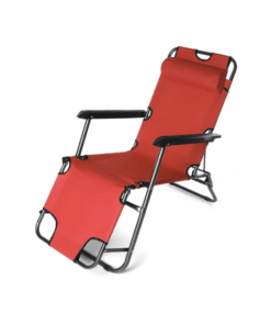 Zero Gravity Outdoor and Camping Adjustable Lounger - Red