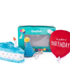 Zippy Paws 3-Piece Birthday Gift Box for Dogs
