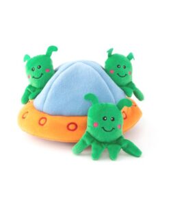 Zippy Paws Aliens in UFO Burrow