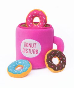 Zippy Paws Burrow Hide & Seek Toy - Coffee & Donutz - Pink