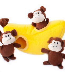 Zippy Paws Burrow Hide & Seek Toy - Monkey ân Banana